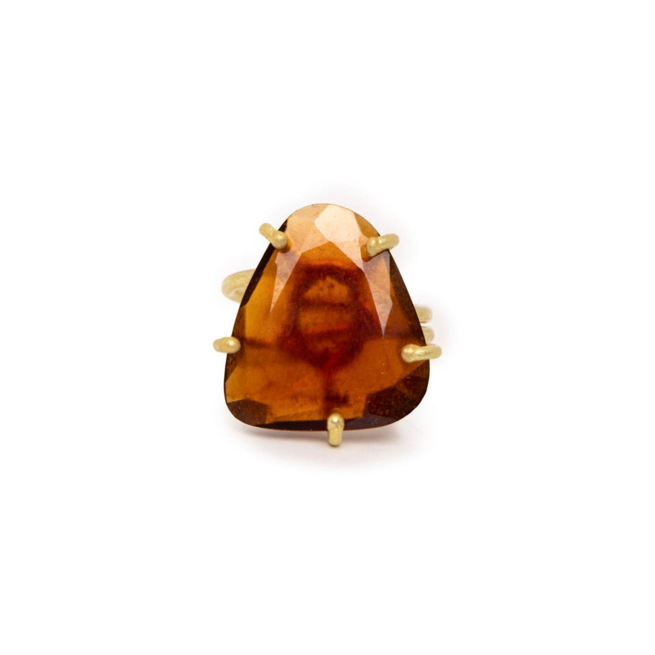 Anillo Garras Hessonite