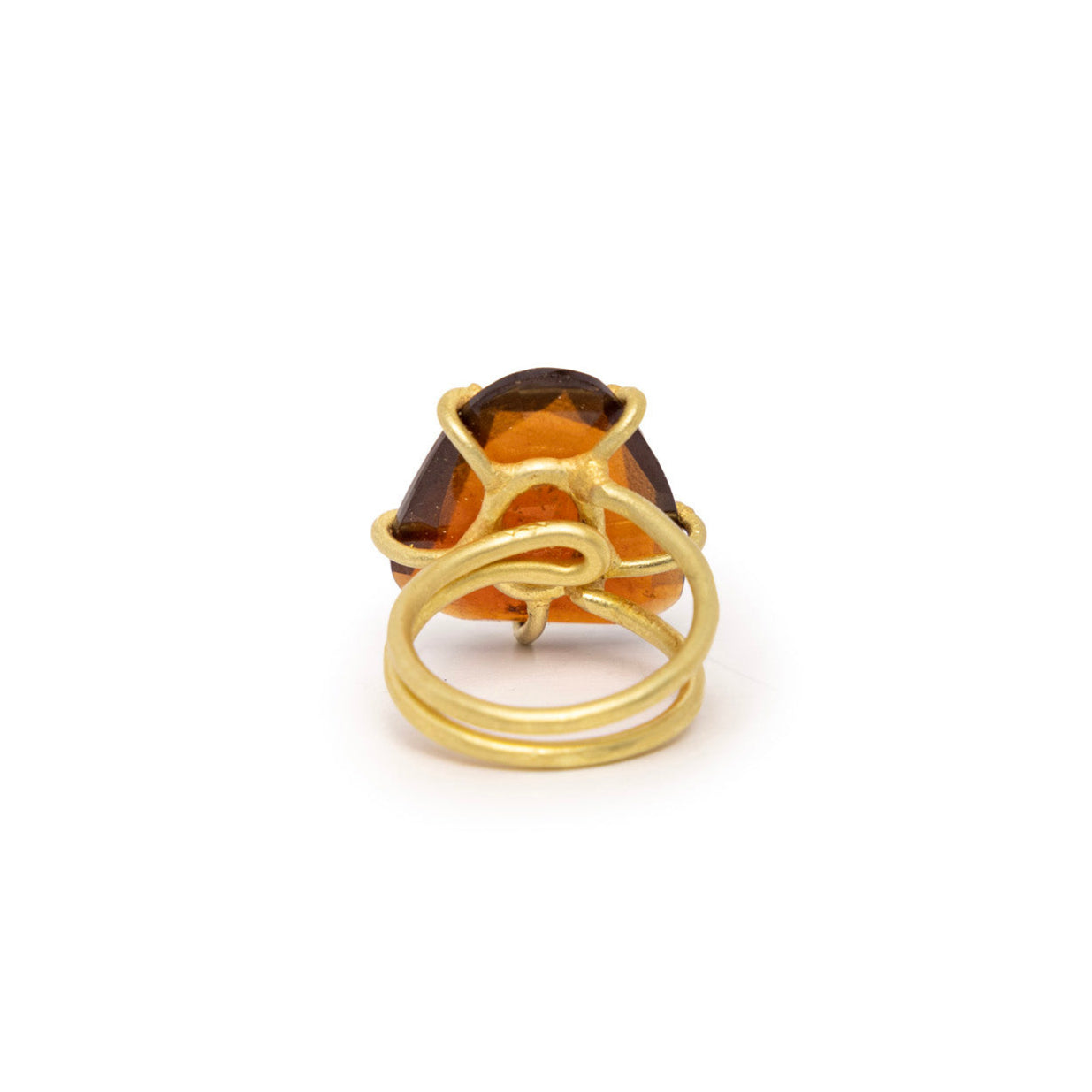 Anillo Garras Hessonite
