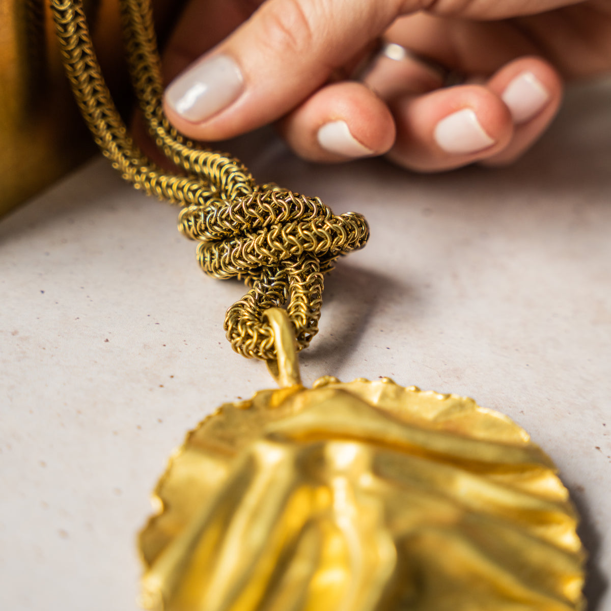 Brass Woven Cord