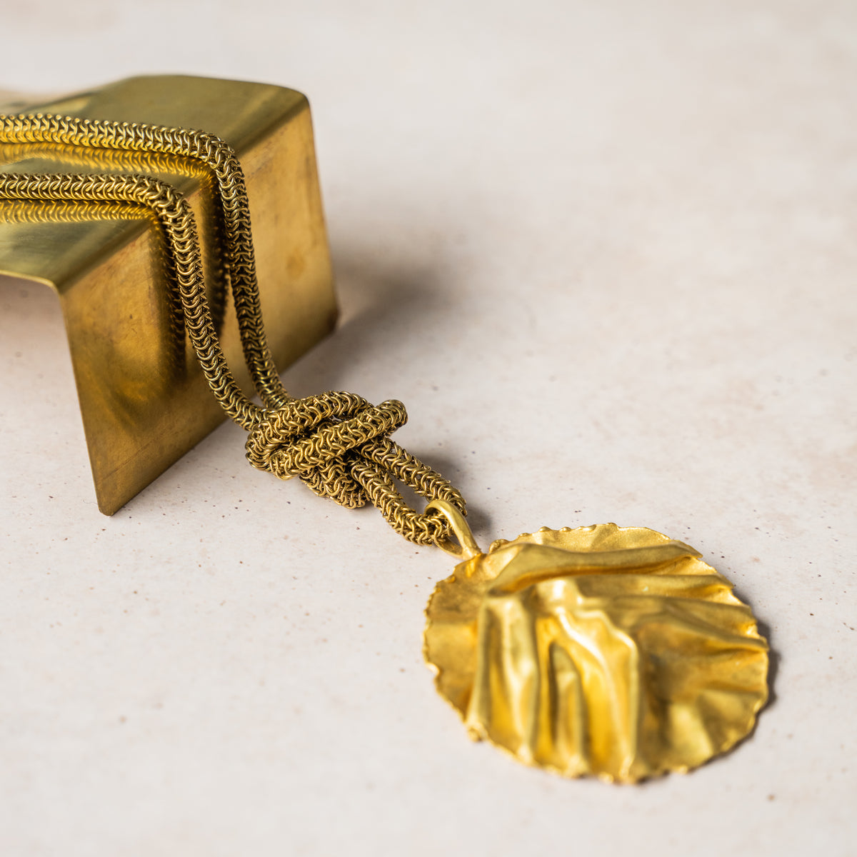 Brass woven cord