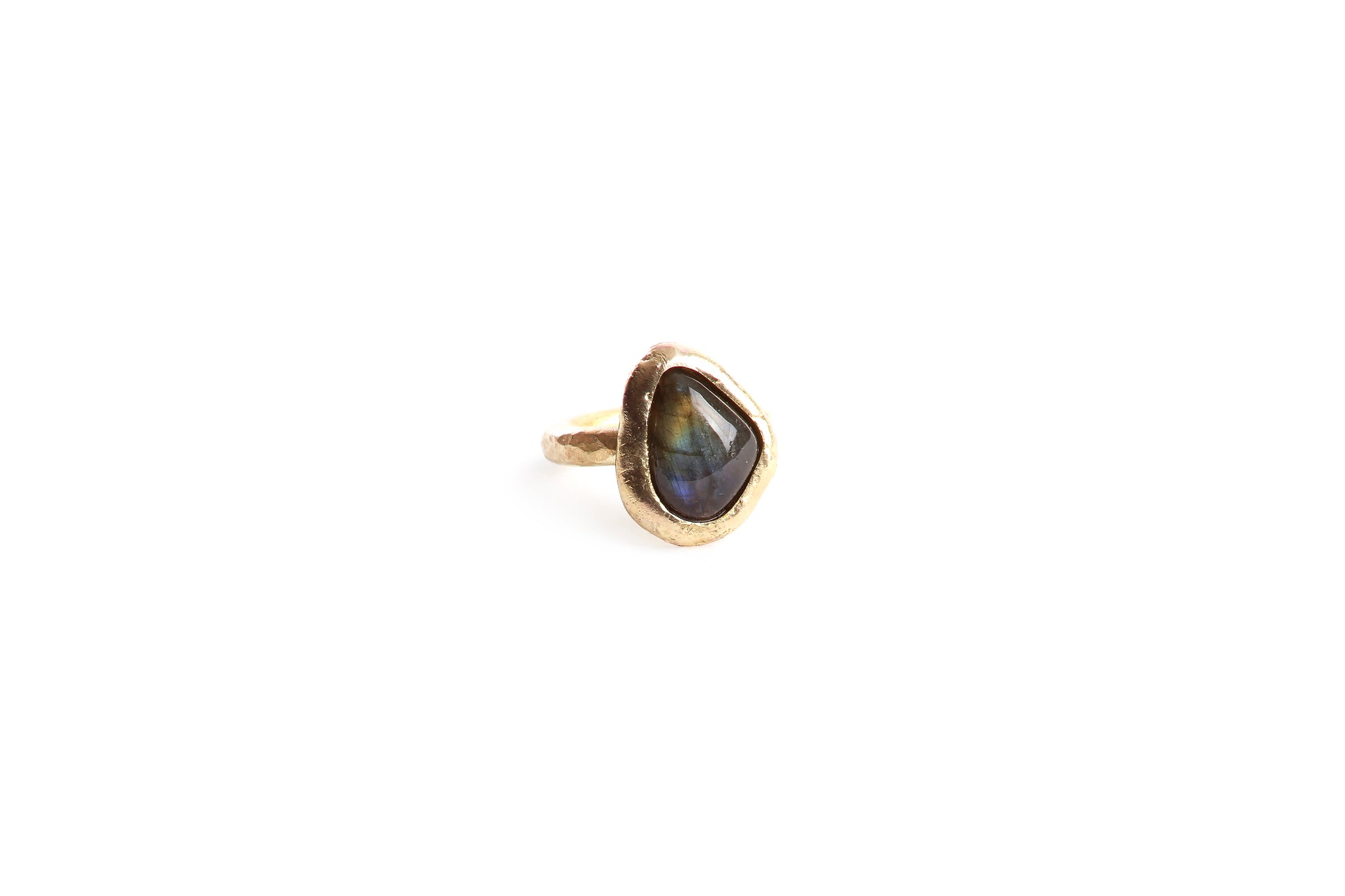 Anillo Labradorita irregular