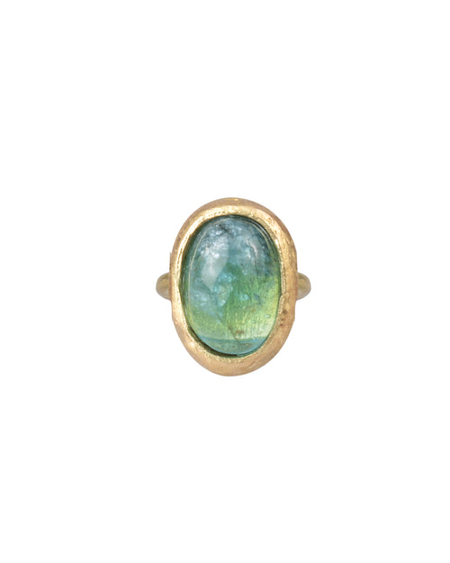 Green Apatite Ring