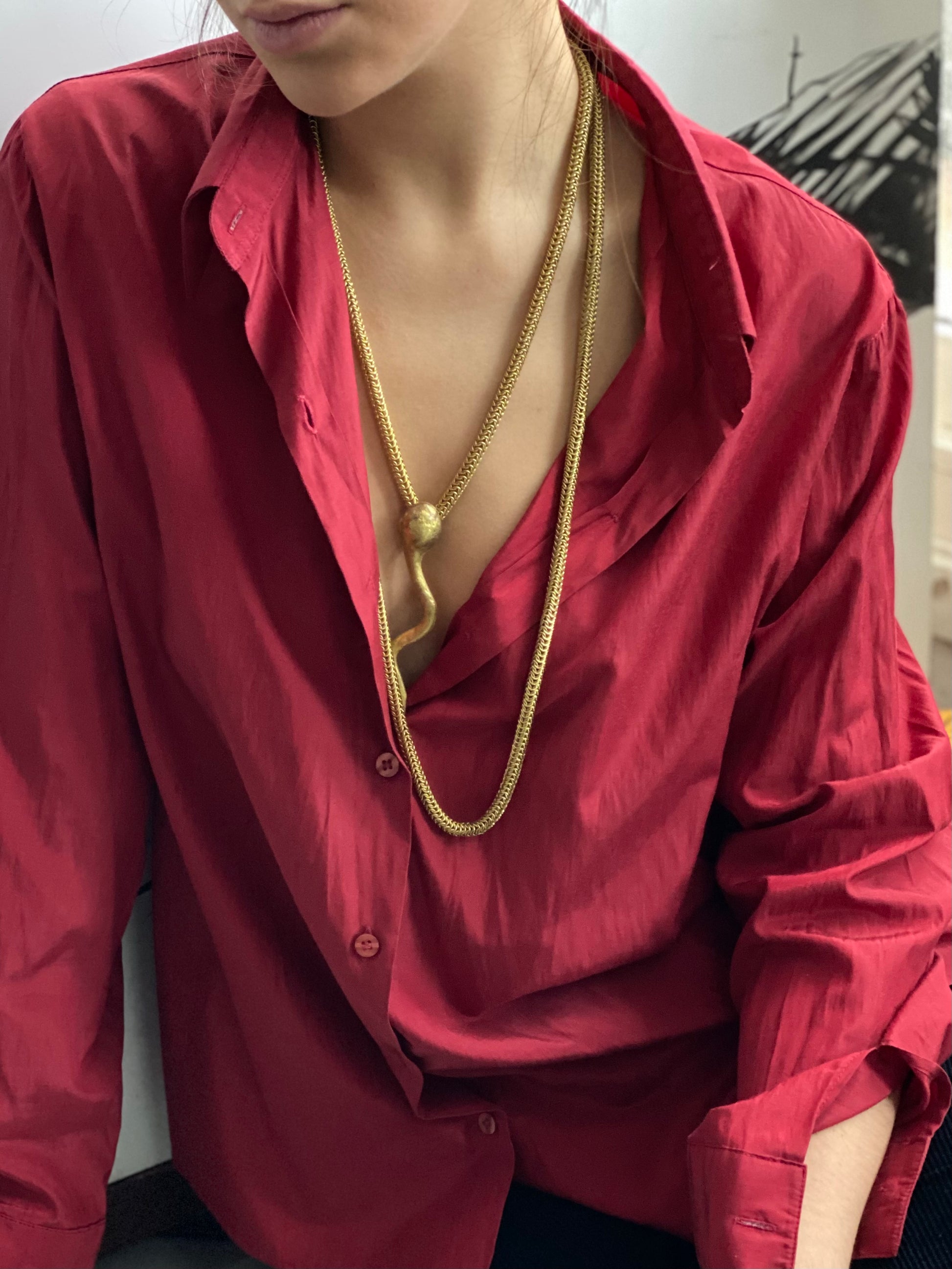 Brass woven cord