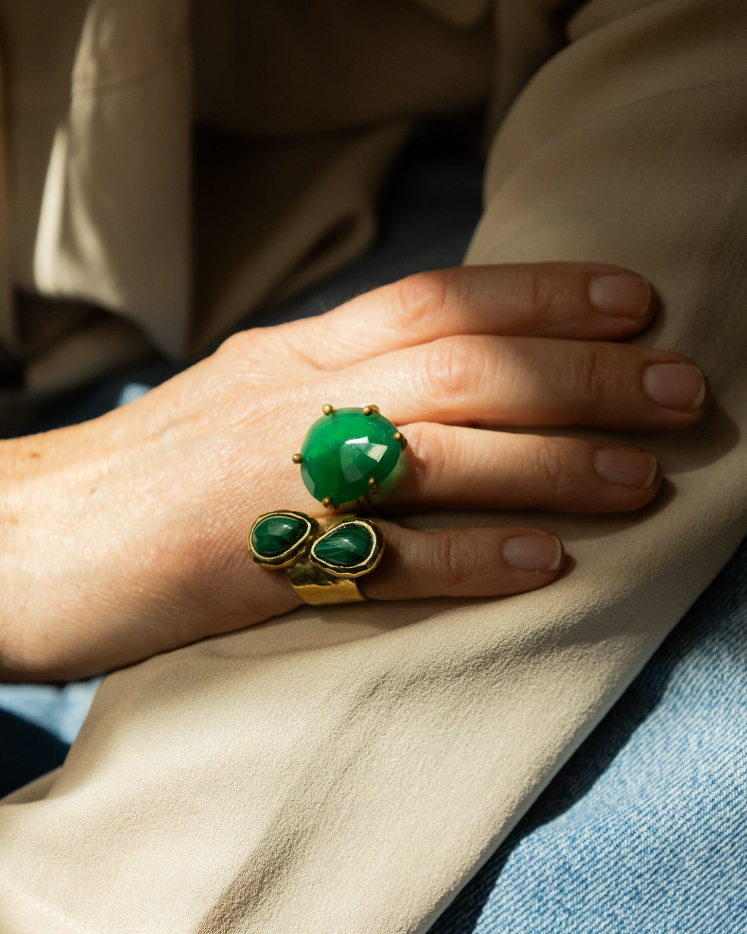Green Onix Ring