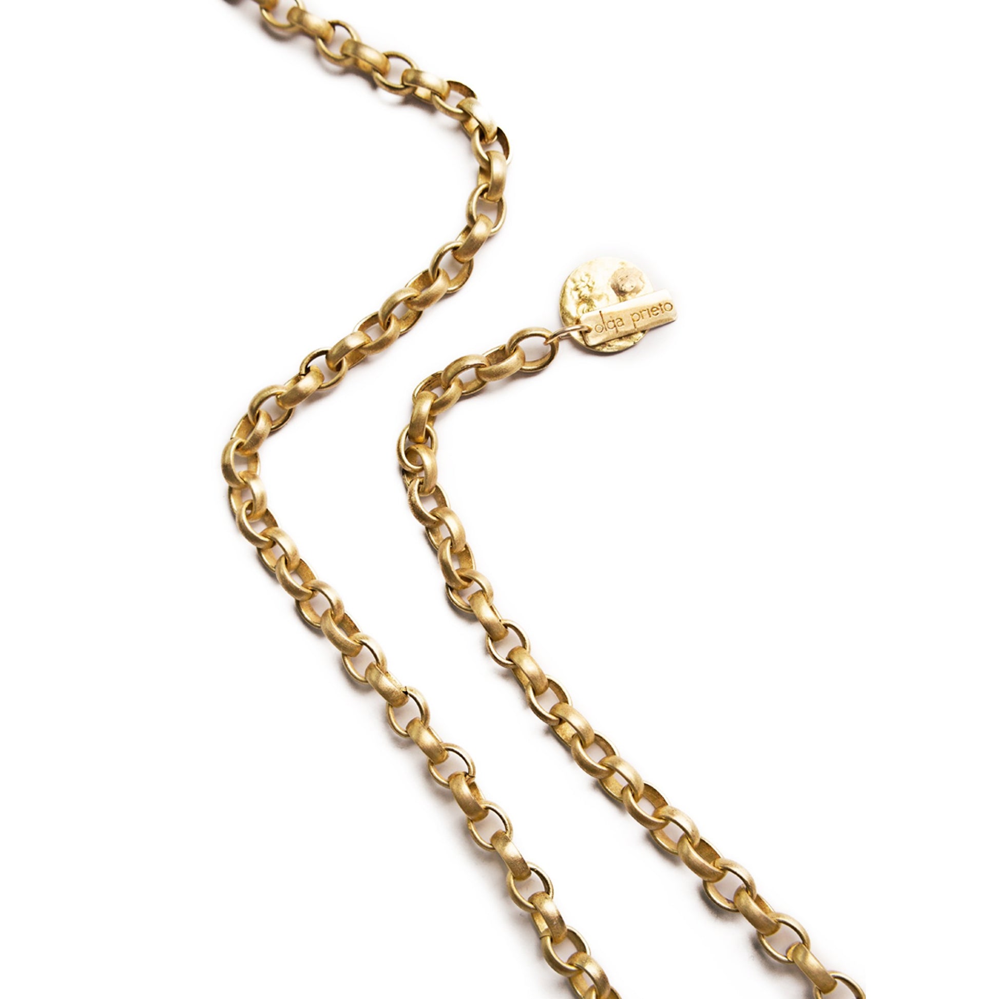 Cadena con medallón Labradorita