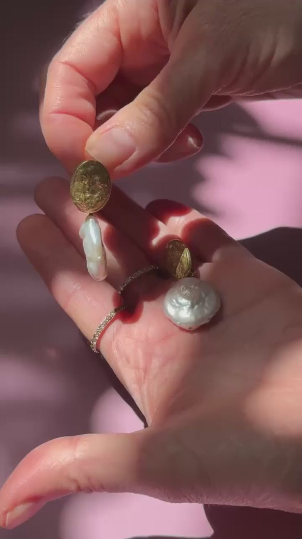 Pepa earrings with pearl