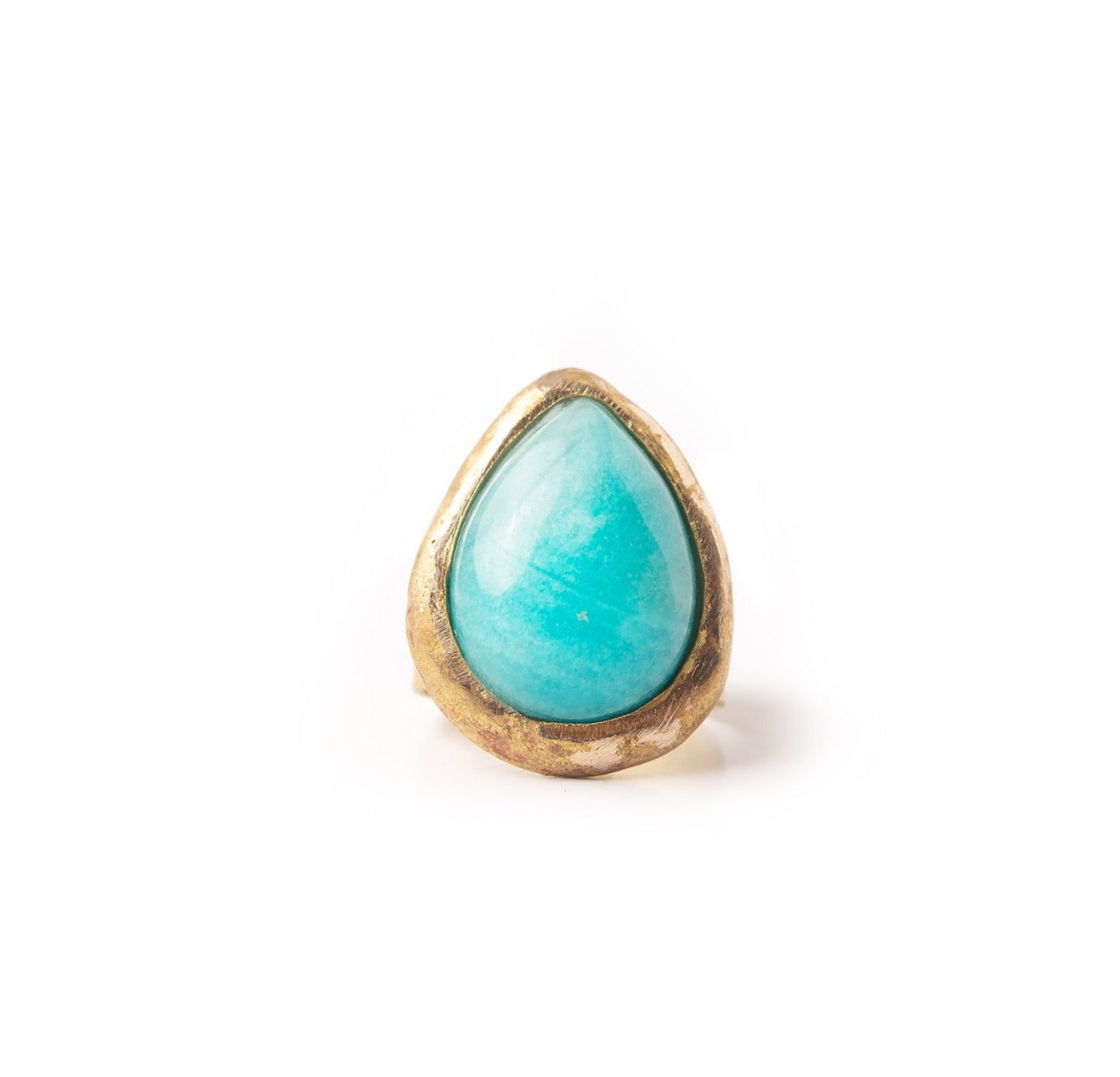 Anillo Amazonita Gota