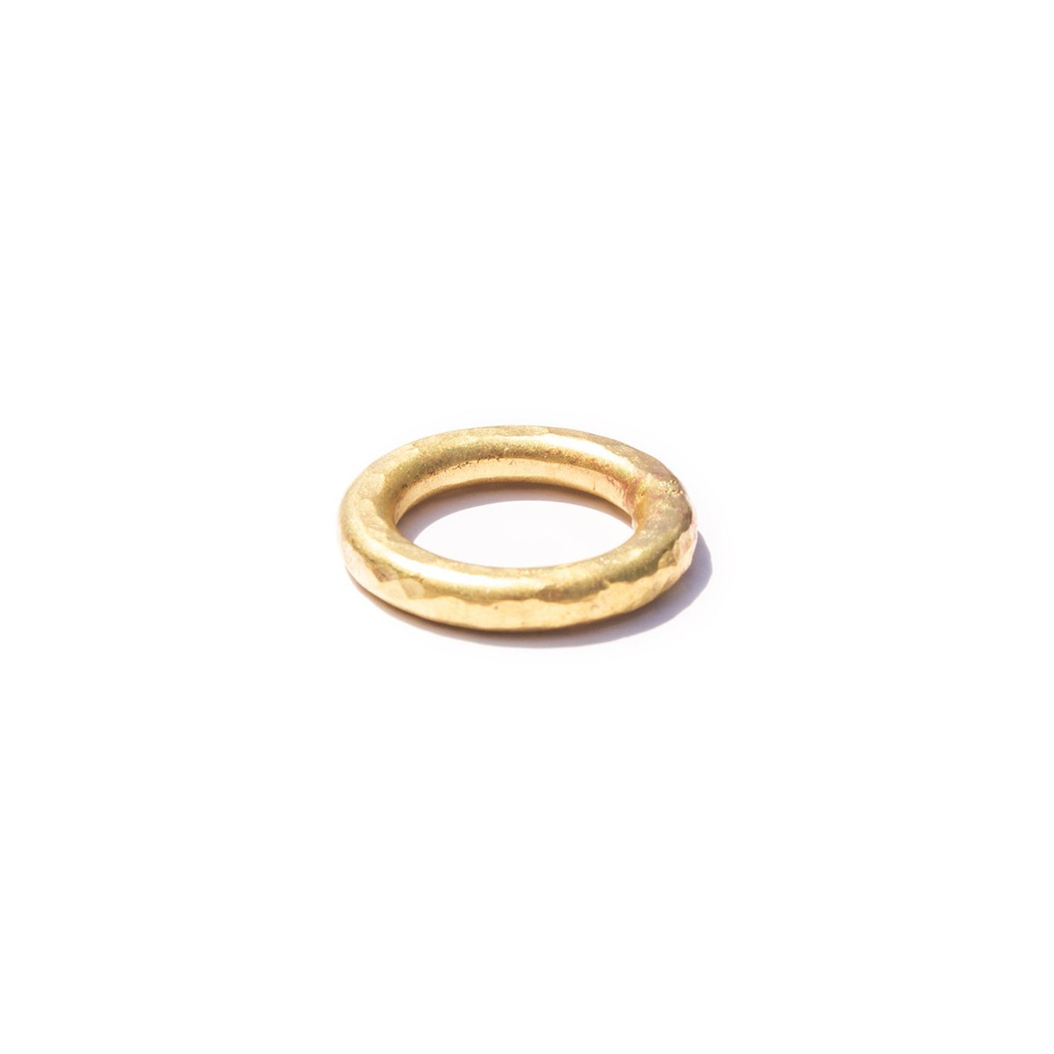 Hammered Hoop Ring