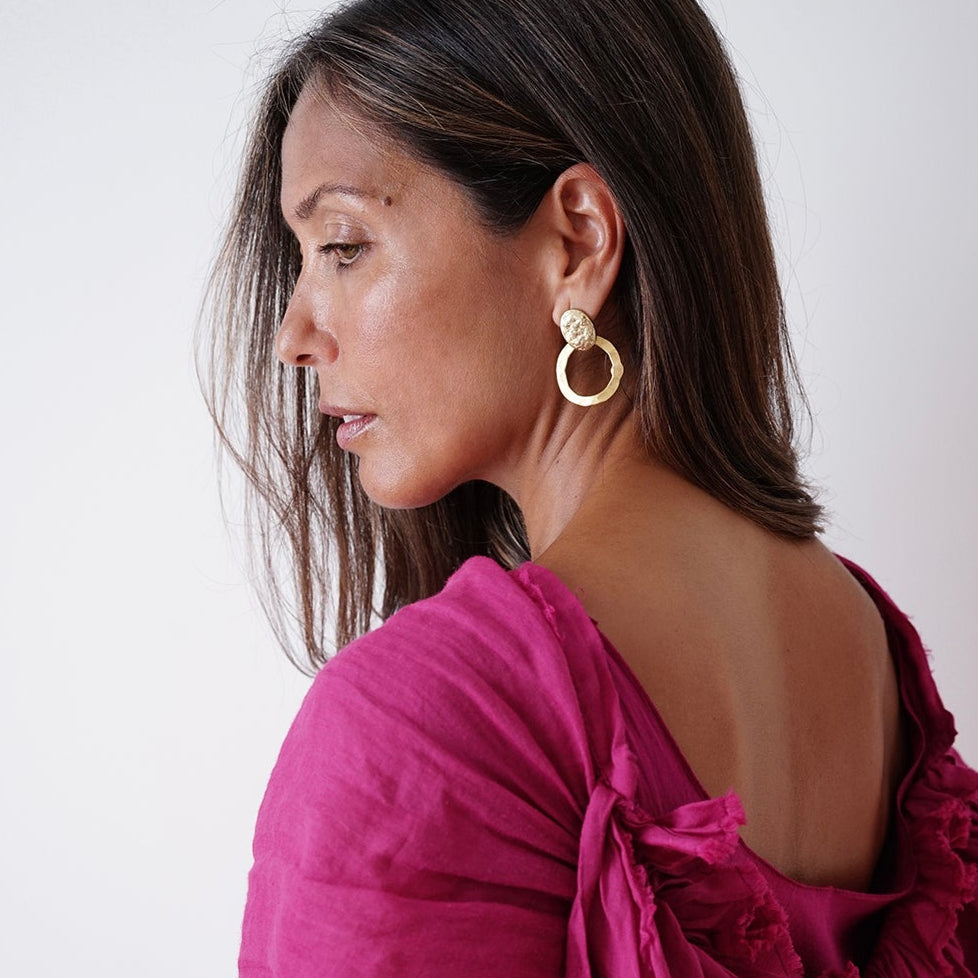 Pepa Small Circle Earrings 
