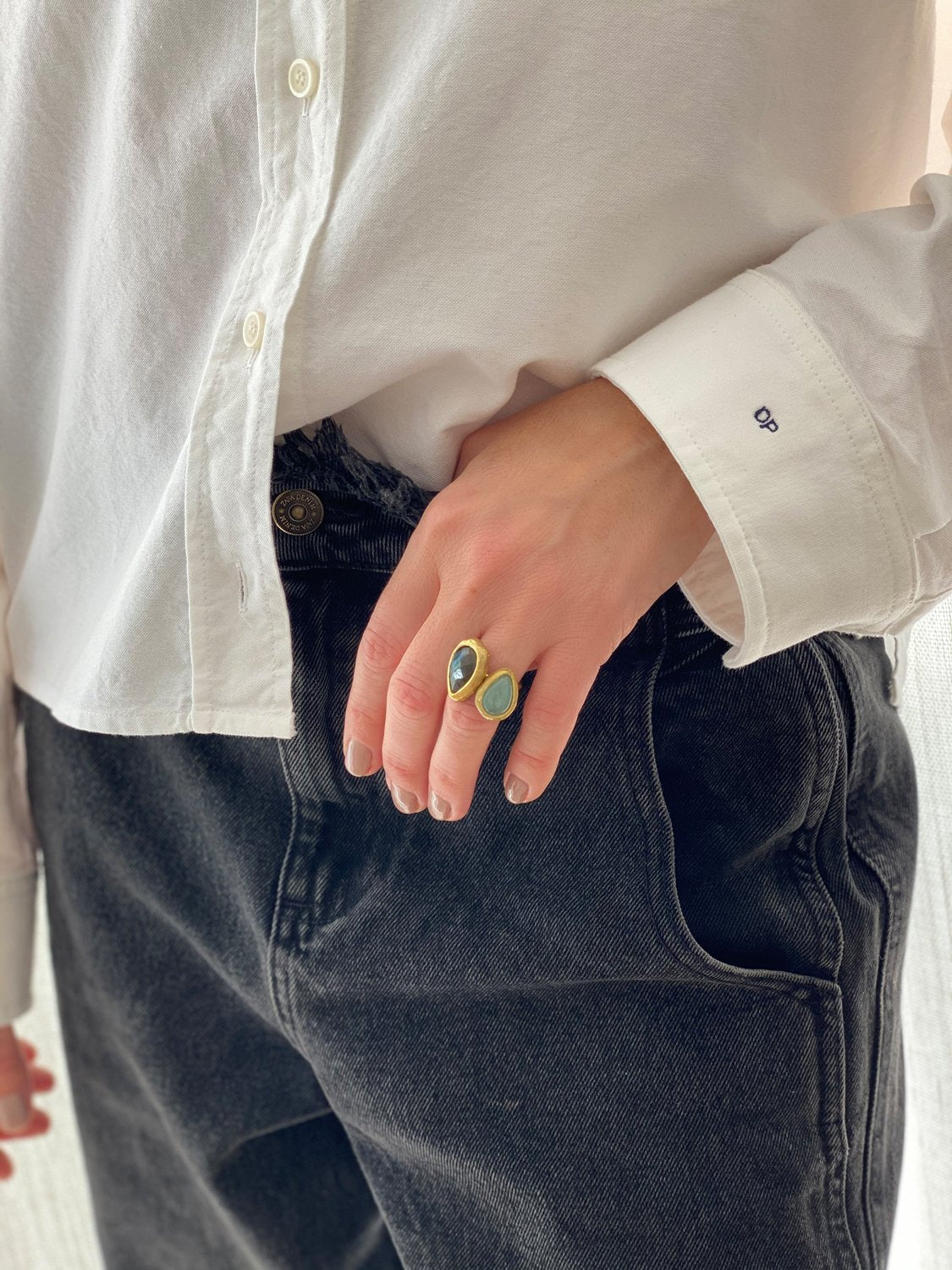Tourmaline Drop Ring