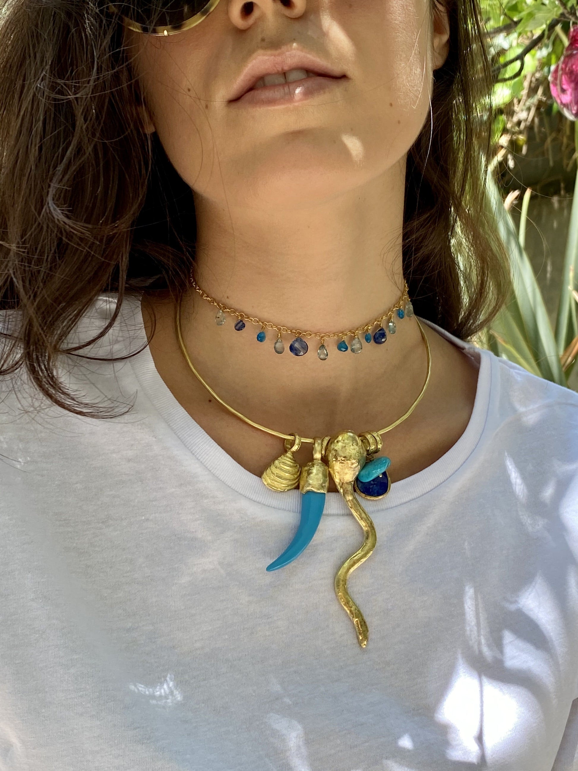Turquoise Tusk pendant