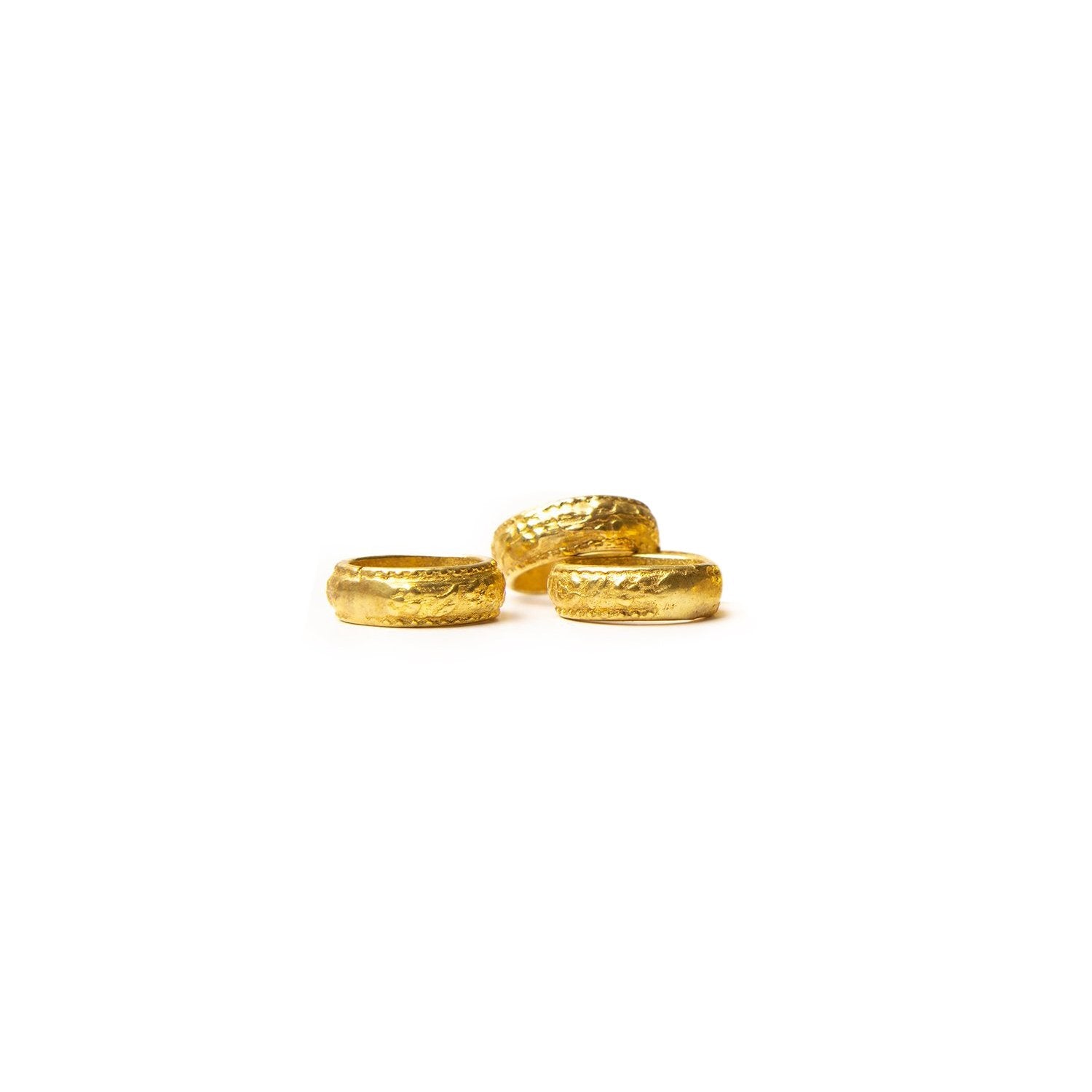 Pack of 3 Engraved Rings